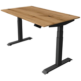 Artikelbild 1 für Kerkmann Move 4 elektrisch höhenverstellbarer Schreibtisch eiche rechteckig, T-Fuß-Gestell grau 140,0 x 80,0 cm, Artikelnummer 997611