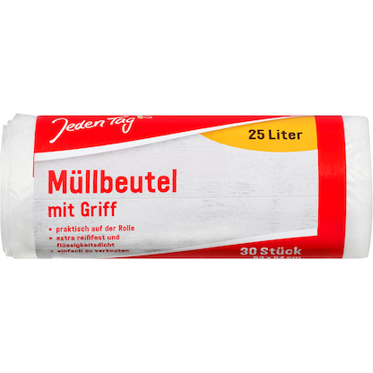 Artikelbild für Jeden Tag Müllbeutel 25,0 l transparent, 30 St., Artikelnummer 149086