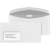 Artikelbild 1 für ÖKI Kuvertierhüllen DIN lang+ mit Fenster weiß nassklebend 1.000 St., Artikelnummer 173159