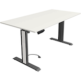 Artikelbild 1 für Kerkmann Move 1 advance elektrisch höhenverstellbarer Schreibtisch weiß rechteckig, T-Fuß-Gestell grau 160,0 x 80,0 cm, Artikelnummer 265839