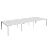 Artikelbild 1 für PAPERFLOW easyDesk Doppelschreibtisch weiß rechteckig, 4-Fuß-Gestell weiß 420,0 x 166,0 cm, Artikelnummer 527972