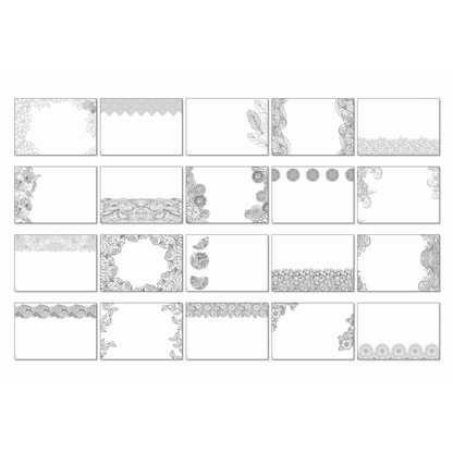 Artikelbild 2 für SIGEL Schreibtischunterlage Adult Coloring ohne Kalendarium weiß Papier 59,5 x 41,0 cm, 20 Blatt, Artikelnummer 582904