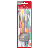 Artikelbild 1 für FABER-CASTELL Pastell Pinsel-Set Größe 4, 8, 10, 12, 4-teilig, Artikelnummer 158214