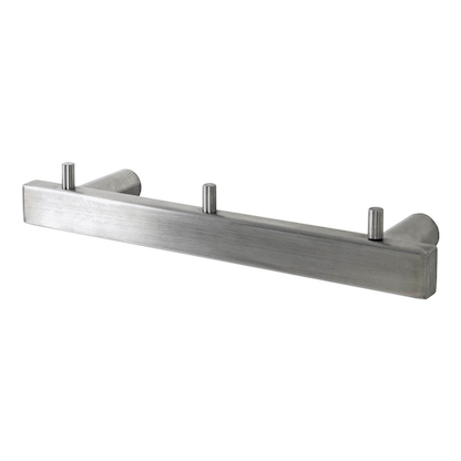 Artikelbild 3 für HAKU Möbel Wandgarderobe 16744 silber Metall 3 Haken 26,0 x 4,0 cm, Artikelnummer 551194