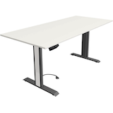 Artikelbild 1 für Kerkmann Move 1 advance elektrisch höhenverstellbarer Schreibtisch weiß rechteckig, T-Fuß-Gestell grau 180,0 x 80,0 cm, Artikelnummer 265767