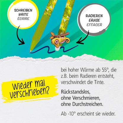 Artikelbild 6 für ONLINE® magiXX Fun Gelschreiber Wild 0,7 mm, Schreibfarbe: blau, 6 St., Artikelnummer 617539