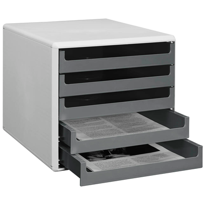 Artikelbild für M&M Schubladenbox dunkelgrau 30050910, DIN A4 mit 5 Schubladen, Artikelnummer 350165