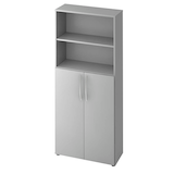 Artikelbild 1 für HAMMERBACHER Regalschrank 4770, V4770/5/5/BM lichtgrau 80,0 x 34,6 x 188,0 cm, Artikelnummer 861810