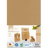 Artikelbild 1 für folia Tonpapier Kraftpapier braun 120 g/qm 100 Blatt, Artikelnummer 258271