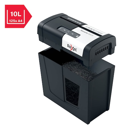 Artikelbild 8 für Rexel Secure MC3 Aktenvernichter mit Partikelschnitt P-5, 2 x 15 mm, bis 3 Blatt, schwarz, Artikelnummer 437147