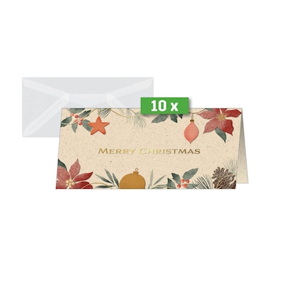 Artikelbild 3 für 10 SIGEL Weihnachtskarten Christmas Art DIN lang, Artikelnummer 352441