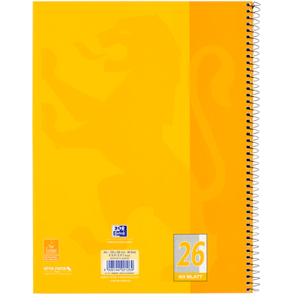 Artikelbild 5 für OXFORD Collegeblock Schule Lineatur 26 kariert DIN A4 Außenrand, 1 Block, Artikelnummer 798189