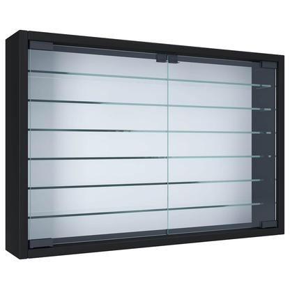 Artikelbild 3 für VCM my home Mandosa XL Hängevitrine schwarz 6 Fachböden, Artikelnummer 911903