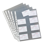 Artikelbild 1 für AKTION: 10 LEITZ Visitenkartenhüllen DIN A4 glasklar glatt 0,10 mm mit Prämie nach Registrierung, Artikelnummer 385017