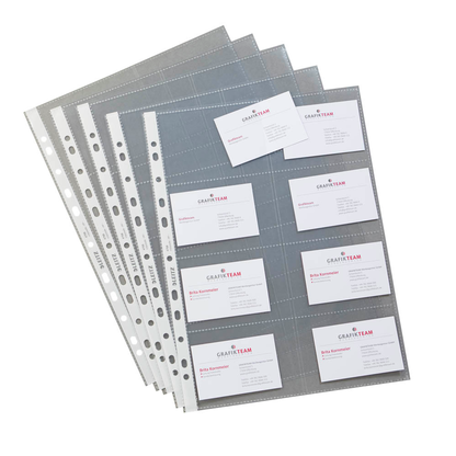 Artikelbild 9 für AKTION: 10 LEITZ Visitenkartenhüllen DIN A4 glasklar glatt 0,10 mm mit Prämie nach Registrierung, Artikelnummer 385017