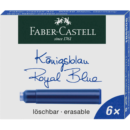 Artikelbild 12 für FABER-CASTELL 185506 Tintenpatronen für Füller königsblau 6 St., Artikelnummer 158044
