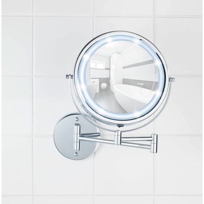 Artikelbild 6 für WENKO Wand-Kosmetikspiegel beleuchtet Lumi silber, Artikelnummer 528842