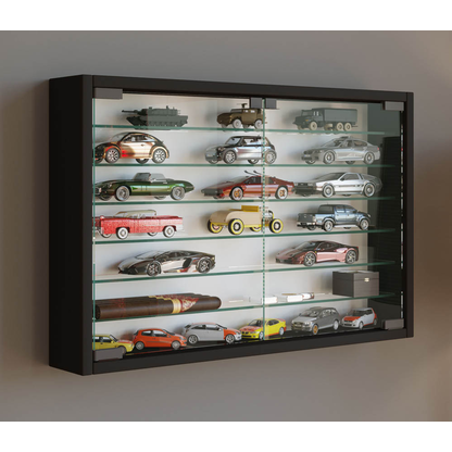 Artikelbild 4 für VCM my home Mandosa XL Hängevitrine schwarz 6 Fachböden, Artikelnummer 911903