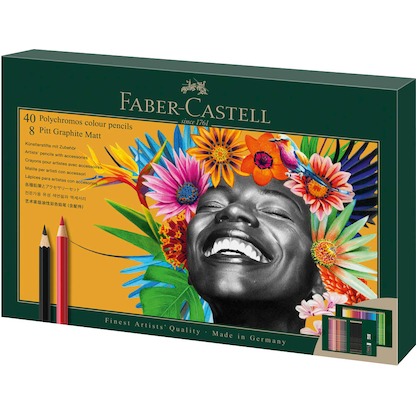 Artikelbild 3 für FABER-CASTELL Polychromos & Pitt Graphite Matt Malset farbsortiert, 50 St., Artikelnummer 443497