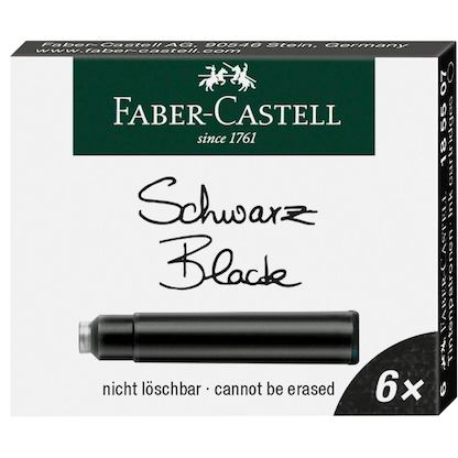 Artikelbild 11 für FABER-CASTELL 185507 Tintenpatronen für Füller schwarz 6 St., Artikelnummer 158057