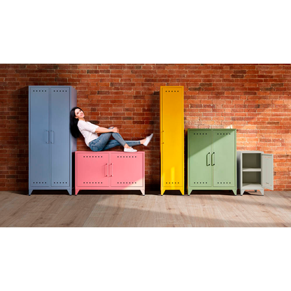 Artikelbild 5 für AKTION: 3 BISLEY Stahlschränke Fern Mini FERMINLH634P3 anthrazitgrau 38,0 x 40,0 x 72,5 cm, aufgebaut, Artikelnummer 145106