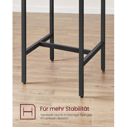 Artikelbild 8 für VASAGLE Bartisch-Set, schwarz Holz, Metall, 3-teilig, Artikelnummer 290359