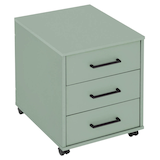 Artikelbild 1 für MÖBELPARTNER Ruby Rollcontainer pastellgrün 3 Auszüge 40,1 x 50,0 x 57,0 cm, Artikelnummer 323806