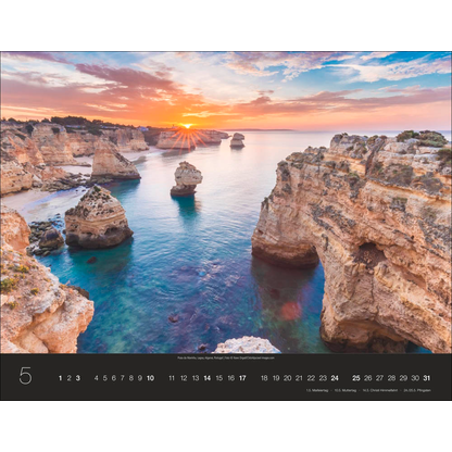 Artikelbild 6 für Monats-Wandkalender Rund um die Welt 2026, Artikelnummer 551103