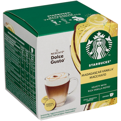 Artikelbild 6 für NESCAFÉ DOLCE GUSTO® STARBUCKS® Macciato Madagascar Vanilla Kaffeekapseln, mild, 6 Portionen, Artikelnummer 613259
