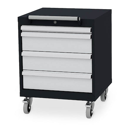 Artikelbild 13 für Simplaflex® Systemeinrichter C-Line Werkstattwagen grau 4 Schubladen, Artikelnummer 683886