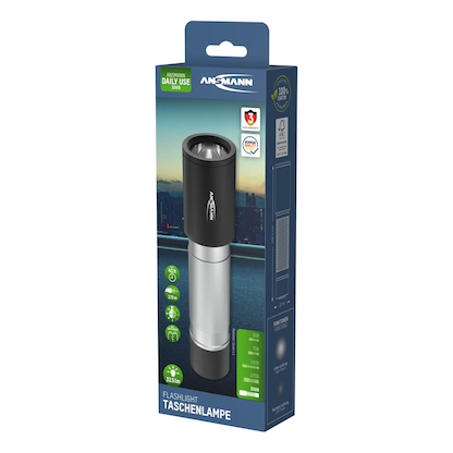 Artikelbild 4 für ANSMANN Daily Use 300B LED Taschenlampe silber, 315 Lumen, Artikelnummer 847453