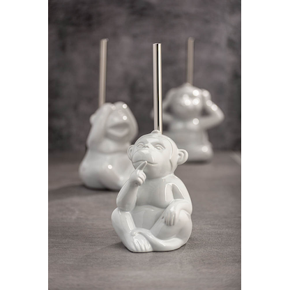 Artikelbild 5 für WENKO WC-Garnitur Monkey Quiet weiß Stein, Artikelnummer 813564