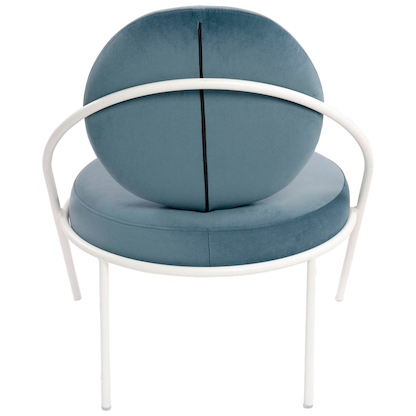 Artikelbild 4 für meet powered by PAPERFLOW Sessel SATURNE blau weiß Stoff, 1 St., Artikelnummer 231429