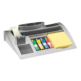 Artikelbild 1 für Post-it® Schreibtisch-Organizer C50 silber ABS-Kunststoff 7 Fächer 25,6 x 16,8 x 6,8 cm, Artikelnummer 484691