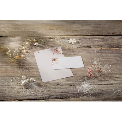 Artikelbild 3 für SIGEL Weihnachtsbriefpapier Christmas in rose-gold Motiv DIN A4 90 g/qm 100 Blatt, Artikelnummer 912164