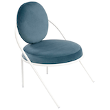 Artikelbild 1 für meet powered by PAPERFLOW Sessel SATURNE blau weiß Stoff, 1 St., Artikelnummer 231429