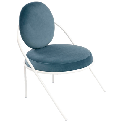 Artikelbild für meet powered by PAPERFLOW Sessel SATURNE blau weiß Stoff, 1 St., Artikelnummer 231429