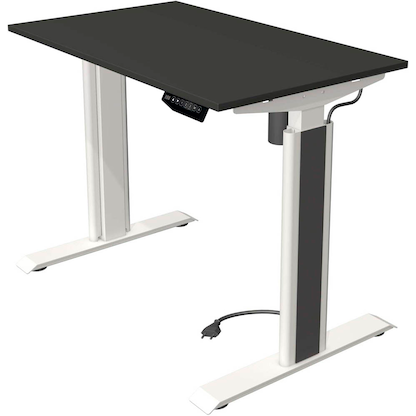 Artikelbild für Kerkmann Move 1 advance elektrisch höhenverstellbarer Schreibtisch anthrazit rechteckig, T-Fuß-Gestell weiß 100,0 x 60,0 cm, Artikelnummer 265909