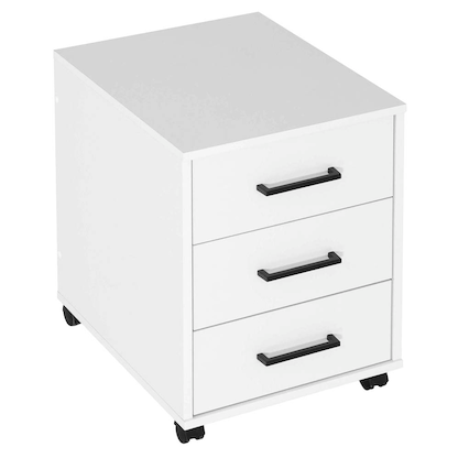 Artikelbild für MÖBELPARTNER Ruby Rollcontainer weiß 3 Auszüge 40,1 x 50,0 x 57,0 cm, Artikelnummer 323834