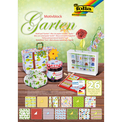 Artikelbild 6 für folia Motivblock Garten farbsortiert 80/270 g/qm 26 St., Artikelnummer 962643