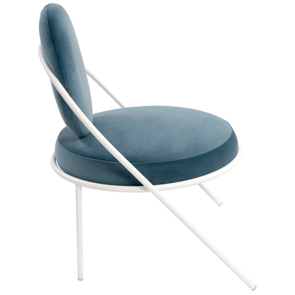 Artikelbild 2 für meet powered by PAPERFLOW Sessel SATURNE blau weiß Stoff, 1 St., Artikelnummer 231429