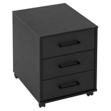 Artikelbild 1 für MÖBELPARTNER Ruby Rollcontainer schwarz 3 Auszüge 40,1 x 50,0 x 57,0 cm, Artikelnummer 323828