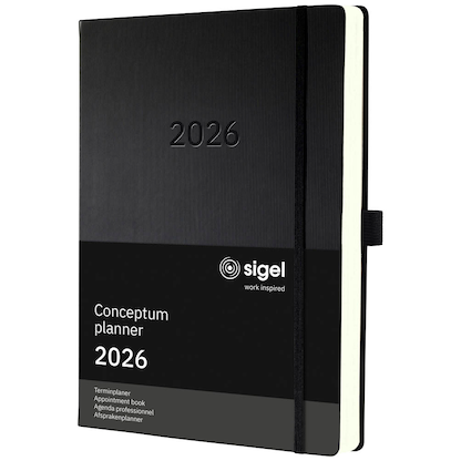 Artikelbild 4 für SIGEL Buchkalender Conceptum 2026 schwarz, Artikelnummer 568517