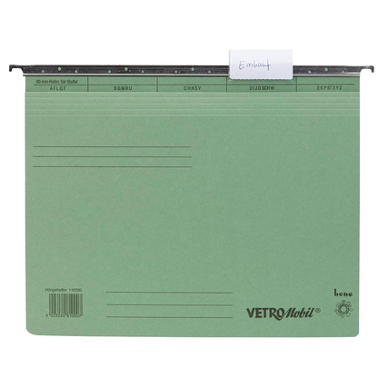 Artikelbild 2 für 50 bene Hängehefter Vetro Mobil Karton moosgrün 1 x kaufmännische Heftung, Artikelnummer 433557