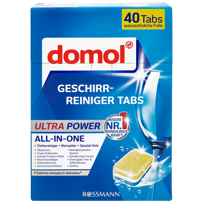Artikelbild 22 für domol ULTRA POWER ALL-IN-ONE Spülmaschinentabs 40 St., Artikelnummer 591556