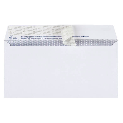 Artikelbild 2 für BONG Briefumschläge TopSTAR DIN lang ohne Fenster hochweiß haftklebend 25 St., Artikelnummer 121079