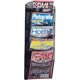 Artikelbild 1 für helit Wandprospekthalter Mesh schwarz DIN A4 5 Fächer, Artikelnummer 576316