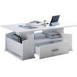 Artikelbild 1 für VCM my home Junata Couchtisch weiß 110,0 x 52,0 x 44,0 cm, Artikelnummer 387924