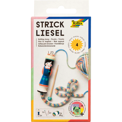 Artikelbild 8 für folia Bastelset Strickliesel mehrfarbig, Artikelnummer 198261
