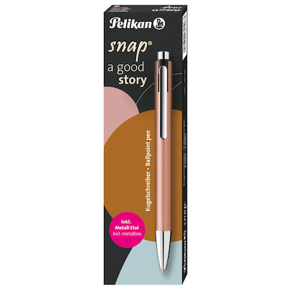 Artikelbild 5 für Pelikan Kugelschreiber Snap® kupfer, Schreibfarbe: blau, 1 St., Artikelnummer 708473